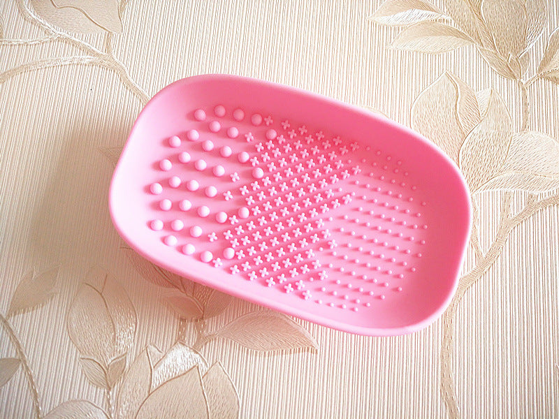 Silicone Brush Cleaner Cosmetic Make Up Washing Brush Gel Cleaning Mat Foundation Makeup Brush Cleaner Pad Tool