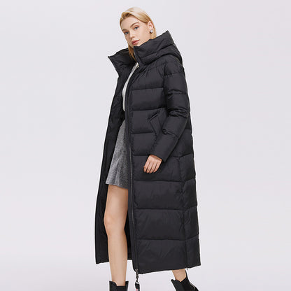 Extra Long Windproof Cotton-padded Coat