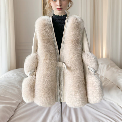 Artificial Fox Fur Jacket