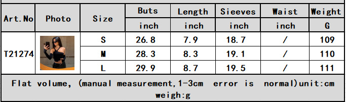 Irregular Split Oversleeves Crop