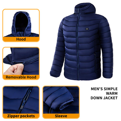 9 Heat Zones Heated Puffer Jacket