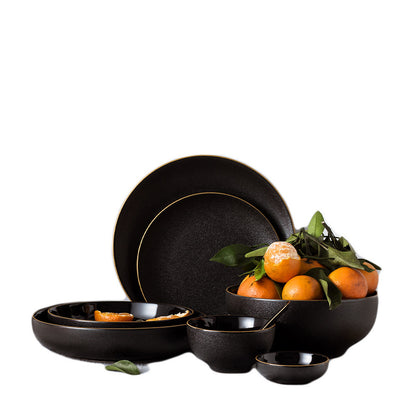 Black Ceramic Porcelain Set