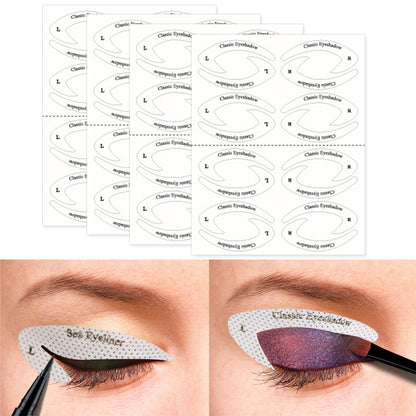 Eye shadow line template sticker