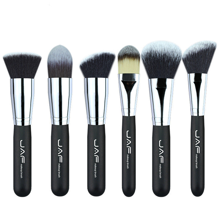 Black White 24 makeup brushes Pleather Case