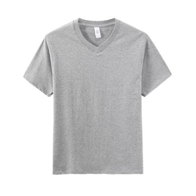 Pure Cotton Men's Short-sleeved V-neck T-shirt