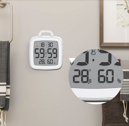 Silent Home Bathroom Kitchen Waterproof Wall Clock