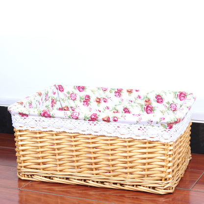 The storage basket willow rattan storage basket kitchen finishing Home Furnishing supplies storage basket wholesale sundry snacks desktop