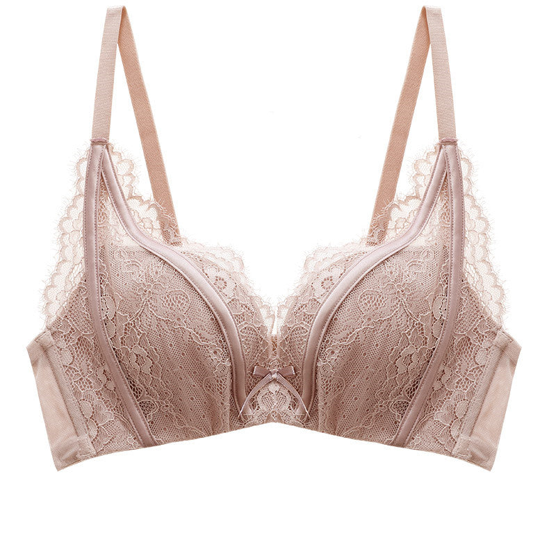 Lace V Neck Bra