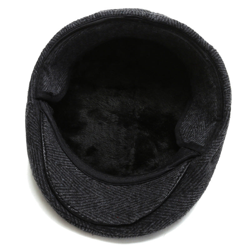 Fashionable Warm Ear Protection Flat Cap