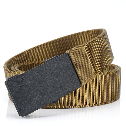 Toothless non-porous men's nylon belt