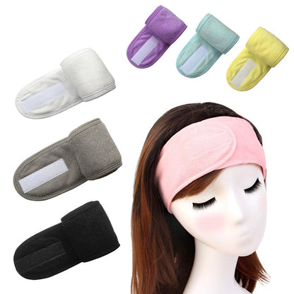 Face Wash Velcro Head Band