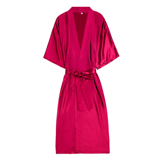 Pajamas silk Robe wedding pajamas women