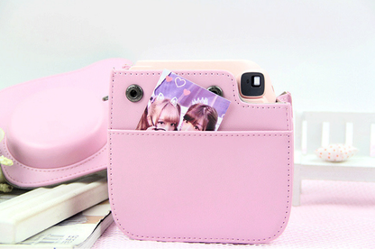 instax camera mini Leather camera bag protect case small pu camera shoulder bag