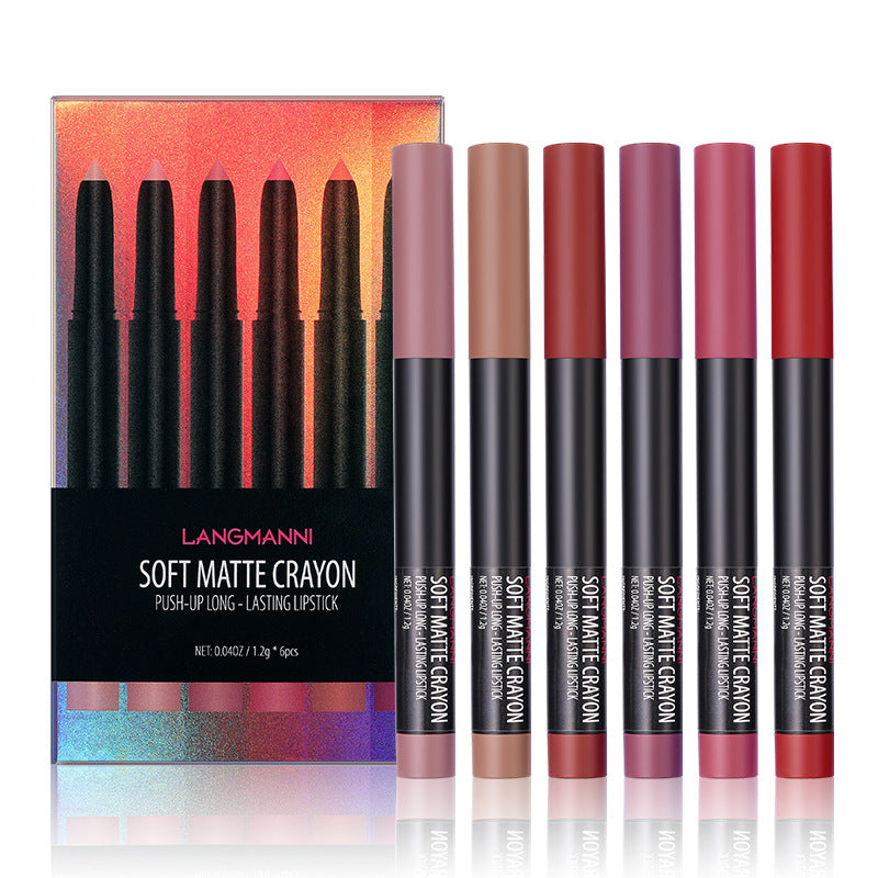 Set Of Six Matte Lip Gloss Set