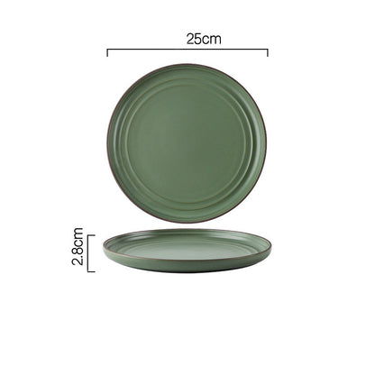 Wind Simple Bowl And Plate Combination Tableware And Tableware