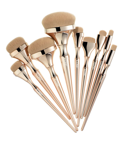 Gold Handle 9 Makeup Brush Set