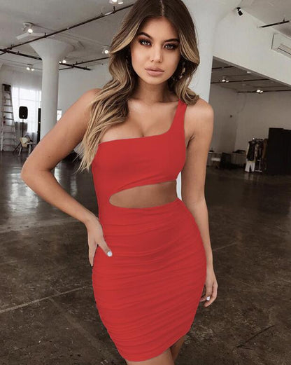 Cocktail Single Shoulder Bodycon