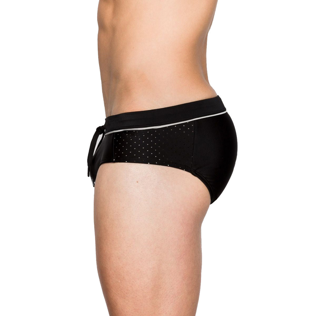 Mesh Stitching Swim Briefs