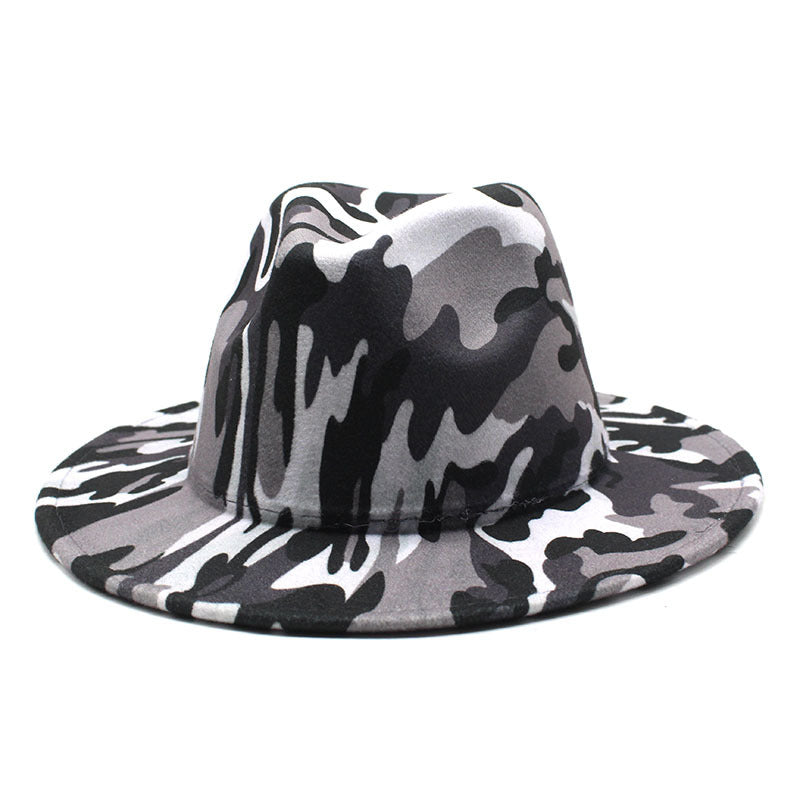 Striped Soft Woolen Hat Fedora Hat