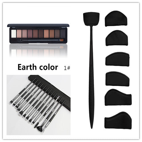 Silicone Eyeliner Eye Shadow Styling  12 Makeup Brushes Set