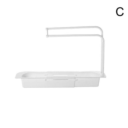 Telescopic Sink Rack Holder Expandable Storage Drain Basket For Kitchen Modern Sink Rack Telescopic Holder Expandable Storage Drain Kitchen Shelf Sponge Basket