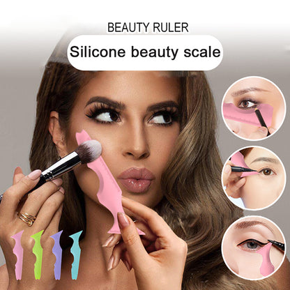 Stylish Reusable Multifunctional Silicone Eyeliner Ruler