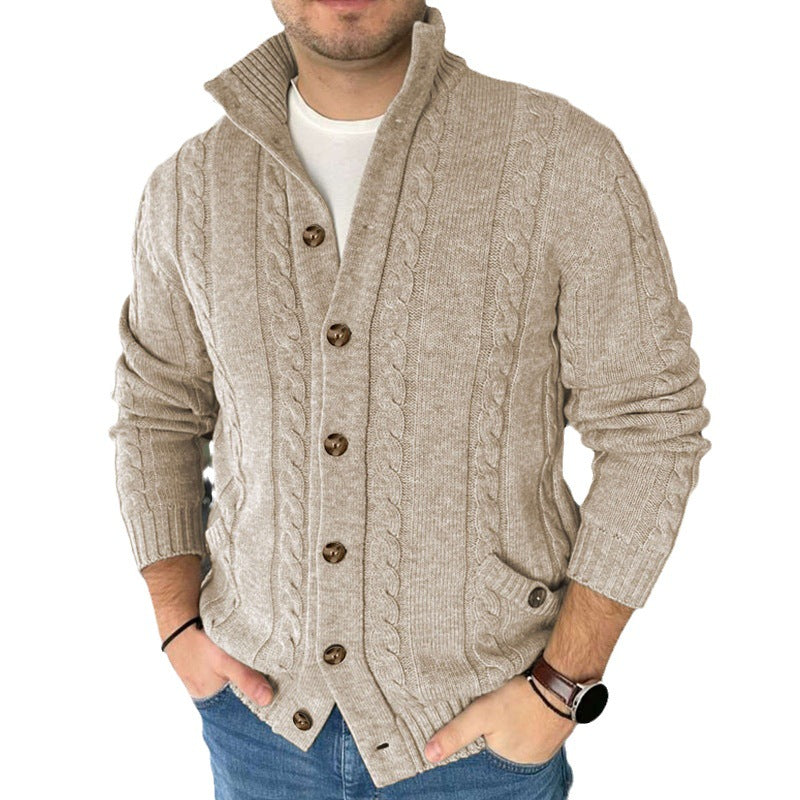 Long Sleeve Stand Collar Sweater