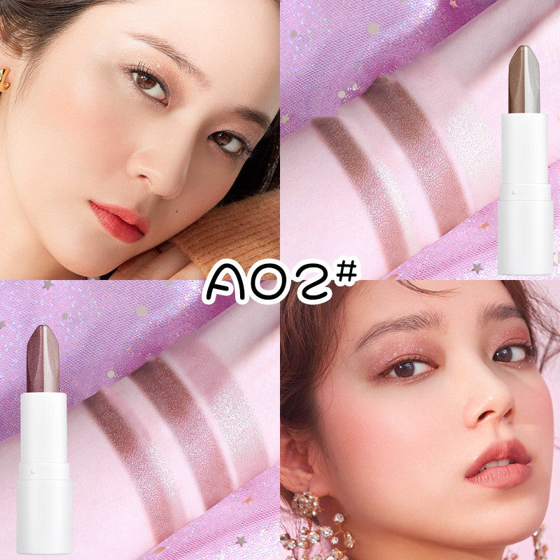 Gradient Velvet Highlight Double Tube Six Color Eye Shadow Stick