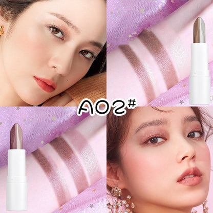 Gradient Velvet Highlight Double Tube Six Color Eye Shadow Stick