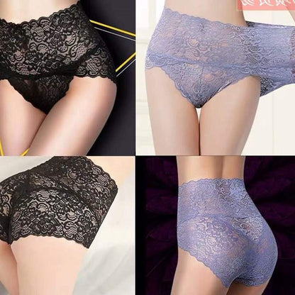 Lace Mesh Embroidery Briefs