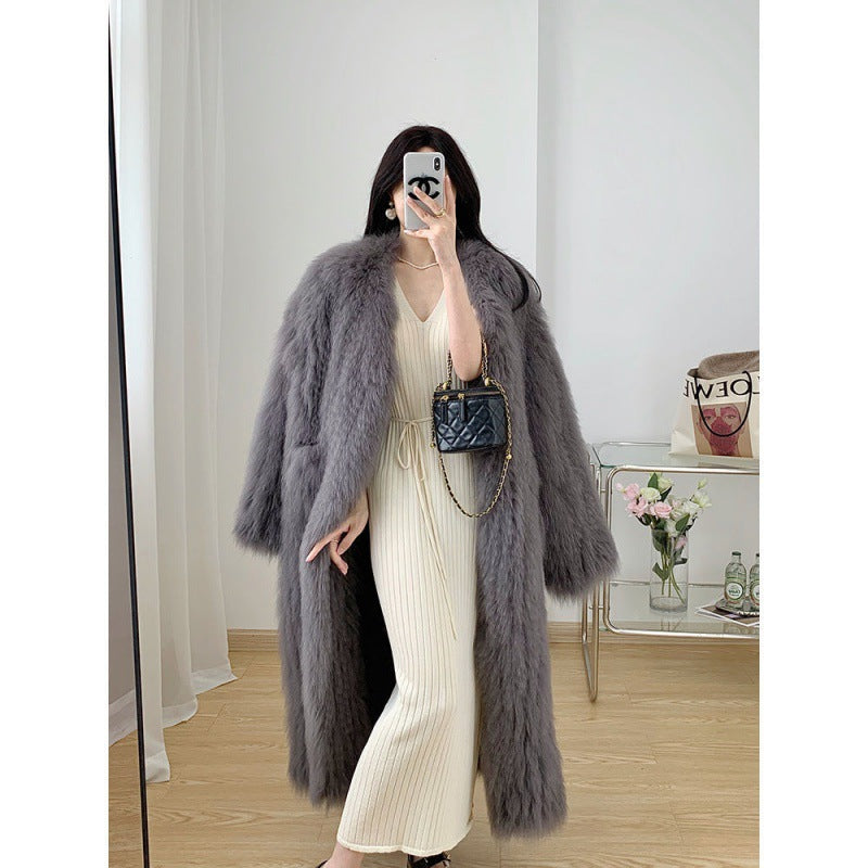 Woven Fur Coat