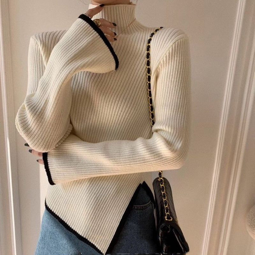 Turtleneck All Match Western Style Sweater Knitwear