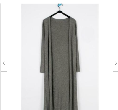 Solid Colour Long Cardigan Modal