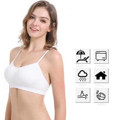 5 sets Basic White Bra