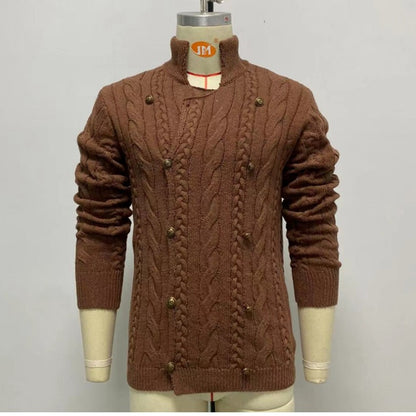 Long Sleeve Double Breasted Cardigan Sweater Coat