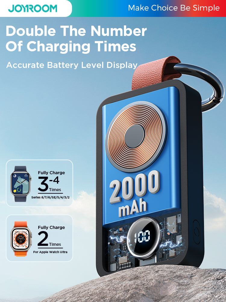 2000 MA Portable Watch Wireless Charger