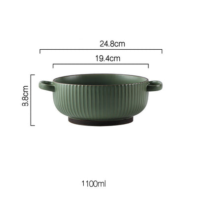 Wind Simple Bowl And Plate Combination Tableware And Tableware