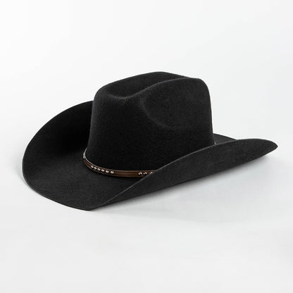 Rivet Belt Decoration Denim Cowboy Hat