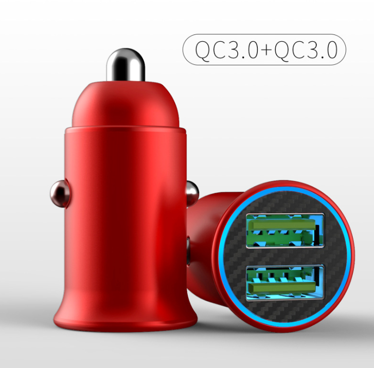 Mini Double USB car charger QC3.0