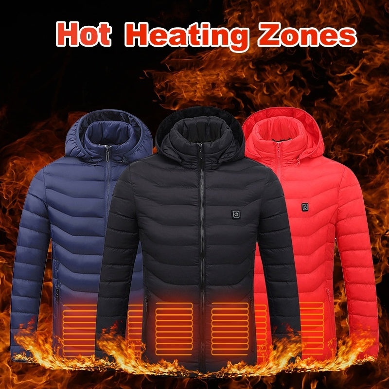 9 Heat Zones Heated Puffer Jacket