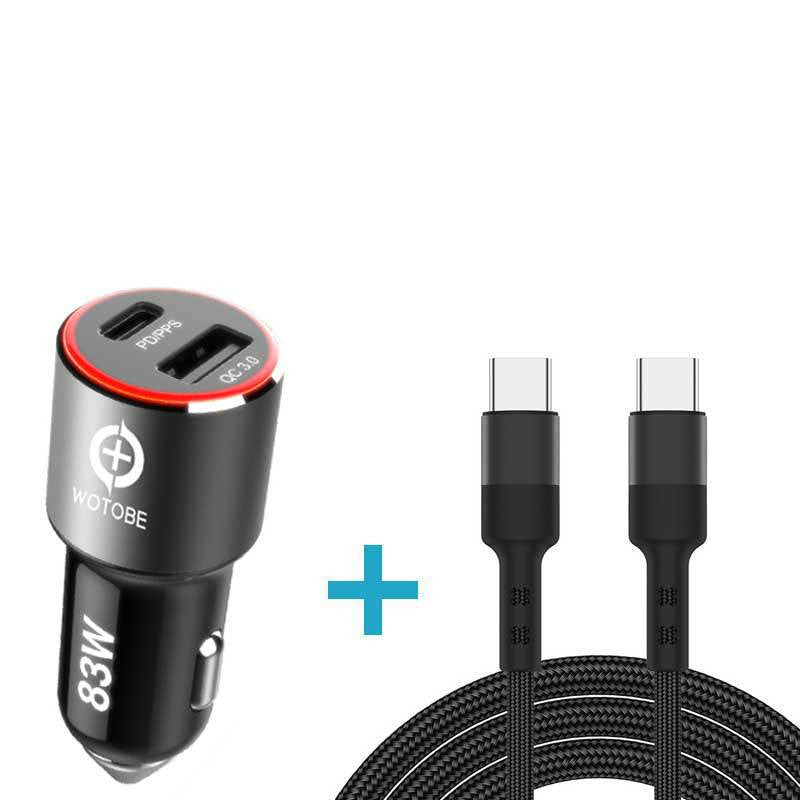 83W High Speed USB 3.0 USB-C Car Charger