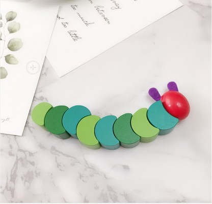 Wooden Toys Hungry Litte Caterpillar Educational Toys