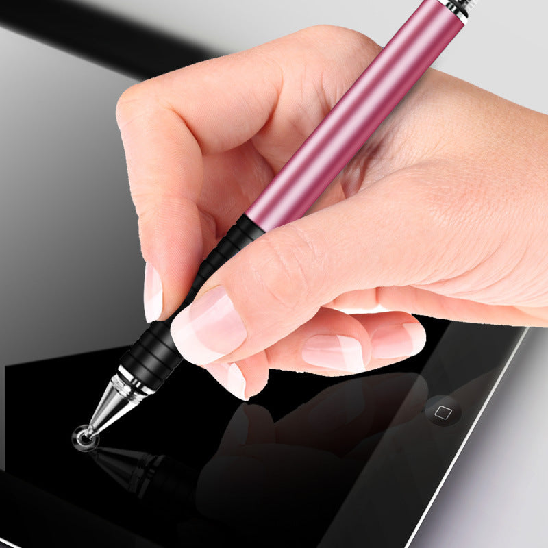 Compatible with Apple, Dual-purpose Stylus With Disc Cloth Head Dual Conductive Stylus IPad Touch Screen