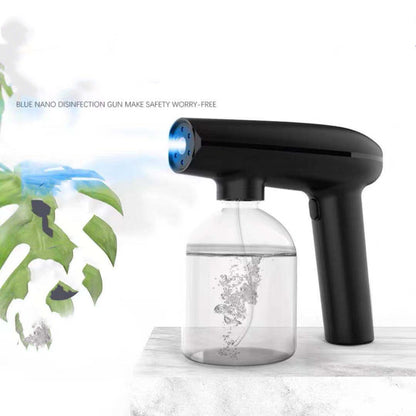 Electric Sanitiser Sprayer Handheld Blue Light Nano Steam Disinfection Spray Gun Home Car Wireless USB Humidifier Atomizer