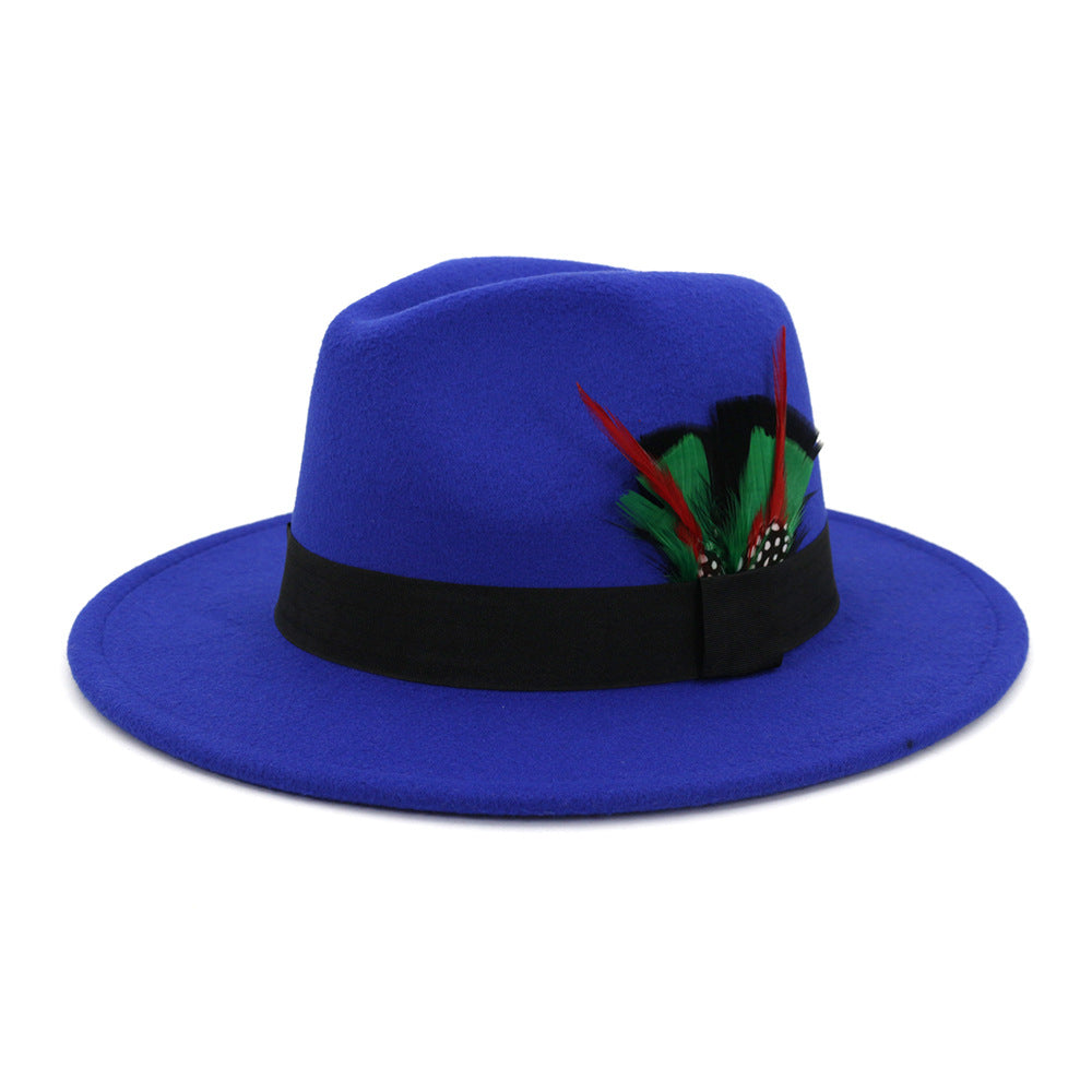 Classic Cotton Feathered Fedora