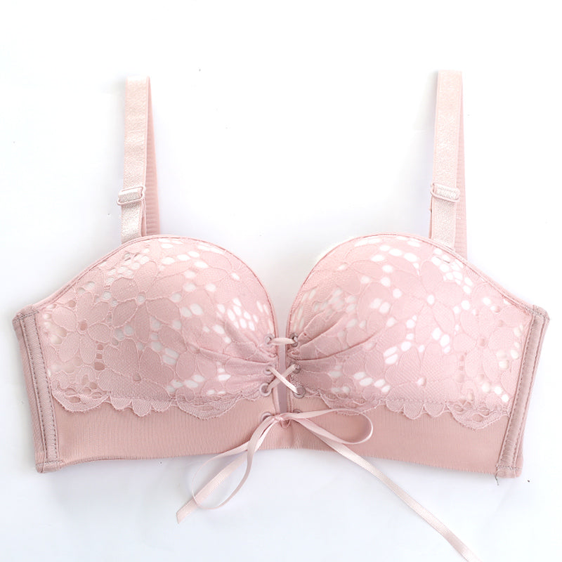 Premium Strapless Front Lace Padded Bra