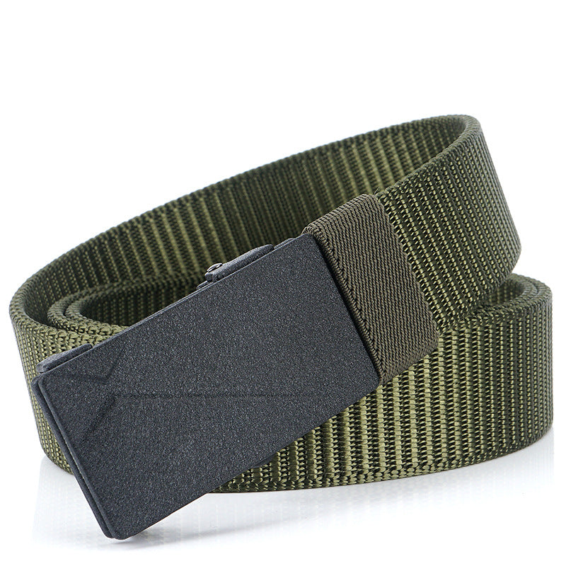 Toothless non-porous men's nylon belt