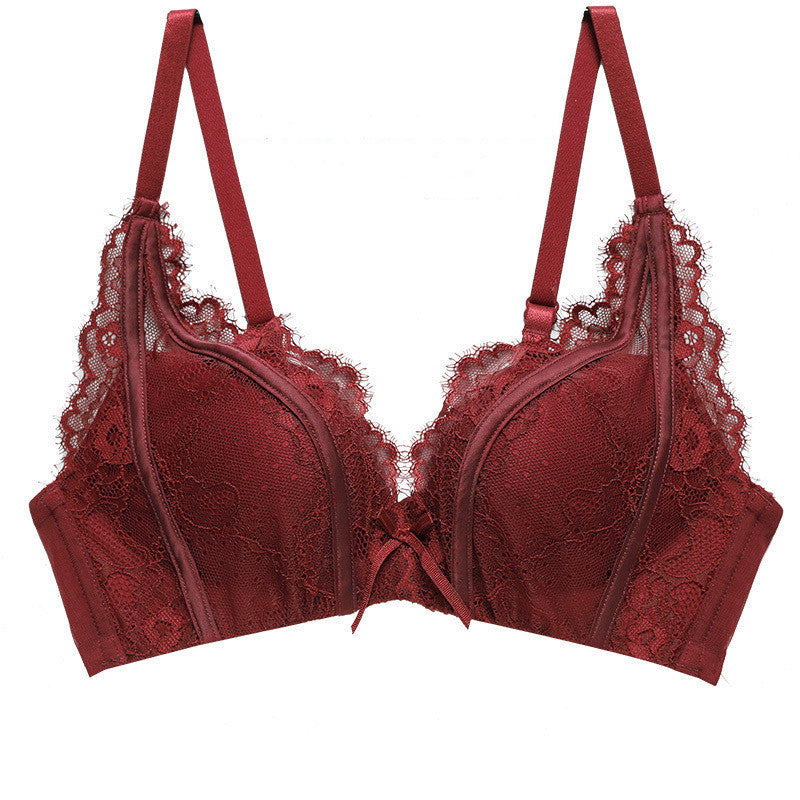 Lace V Neck Bra