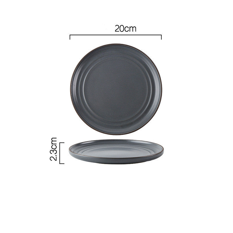 Wind Simple Bowl And Plate Combination Tableware And Tableware