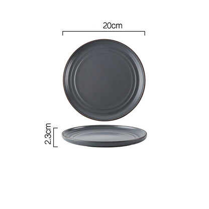 Wind Simple Bowl And Plate Combination Tableware And Tableware